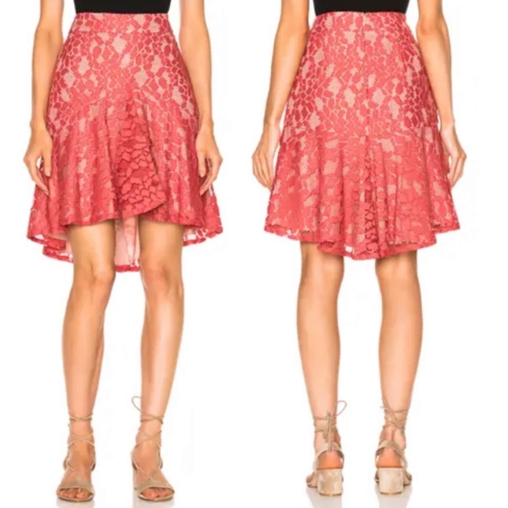 Alexis Braxten Lace Flared Godet Skirt Size M